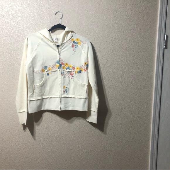 Monroe&Main embroidered light weight hoodie jacket - Picture 2 of 13
